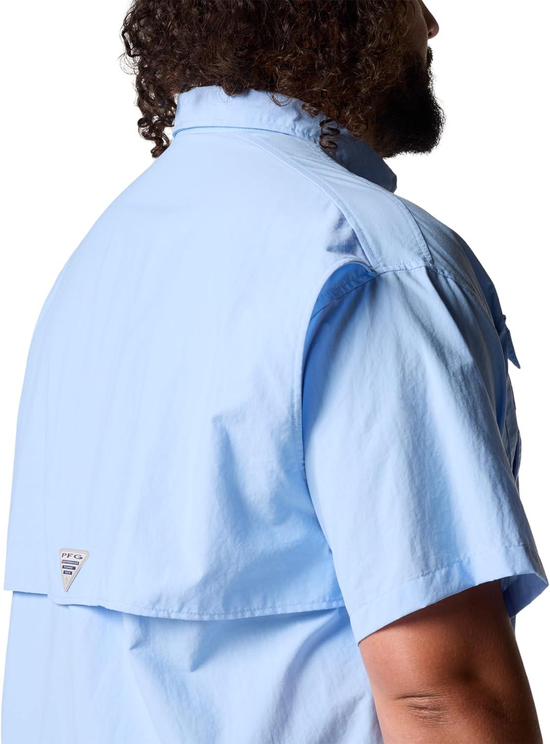 imageColumbia Mens PFG Bahama II Short Sleeve Fishing ShirtSail