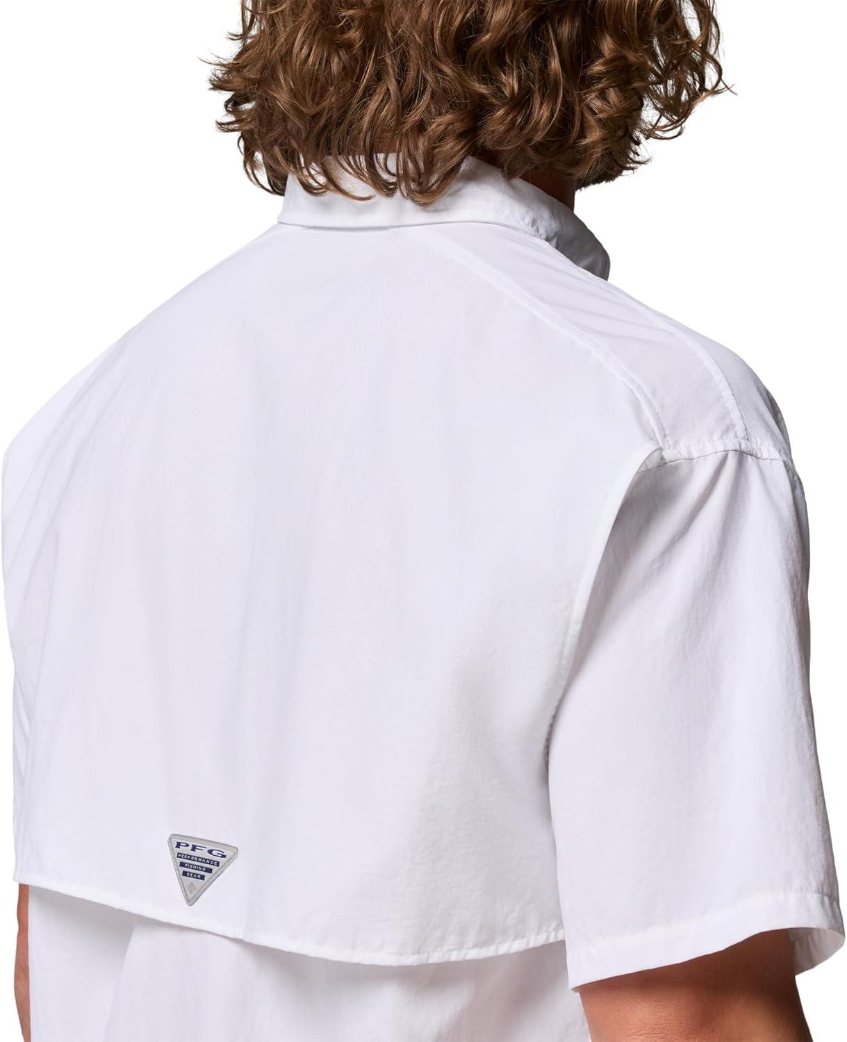 imageColumbia Mens PFG Bahama II Short Sleeve Fishing ShirtWhite
