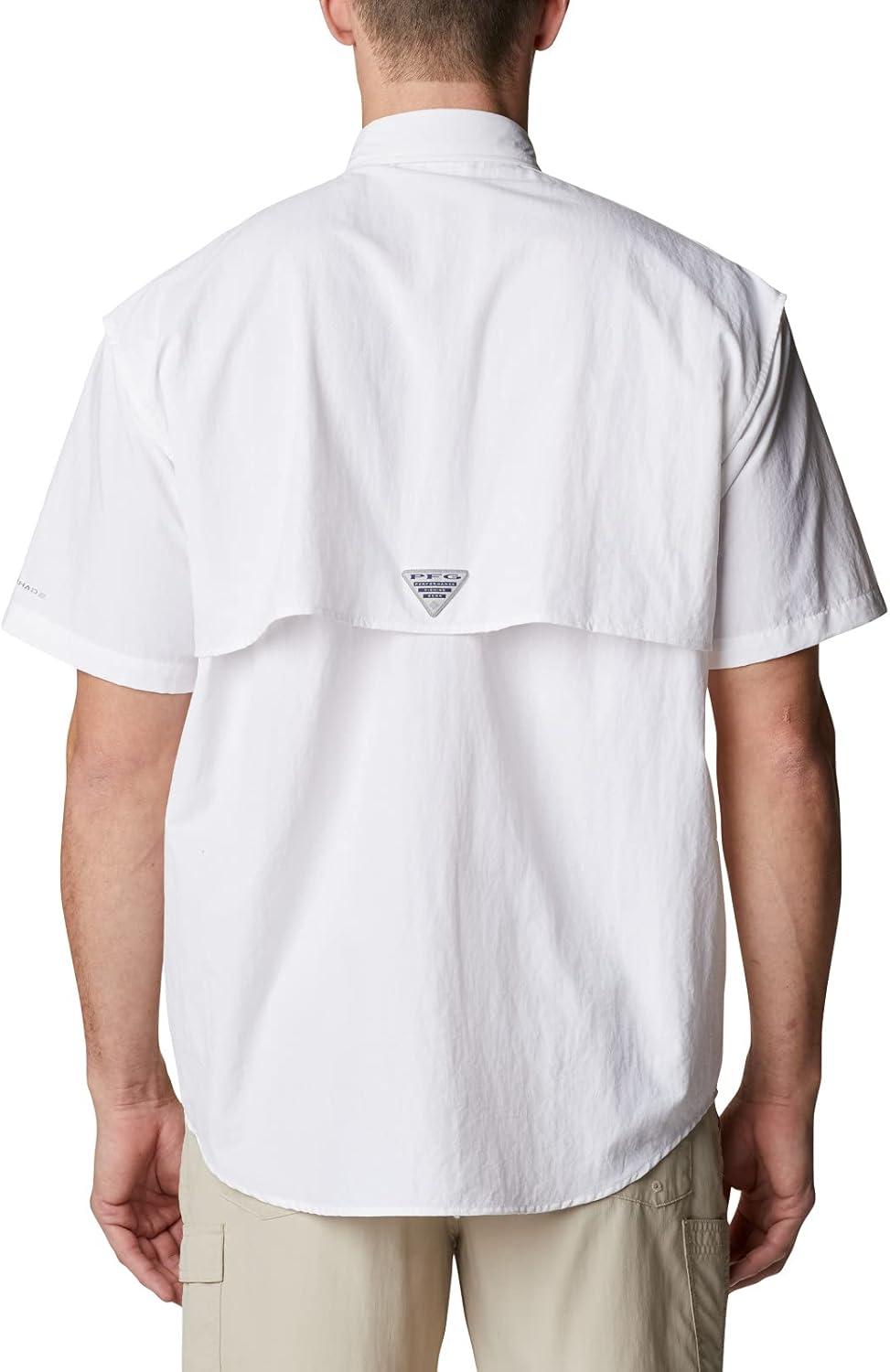 imageColumbia Mens PFG Bahama II Short Sleeve Fishing ShirtWhiteRealtree Edge