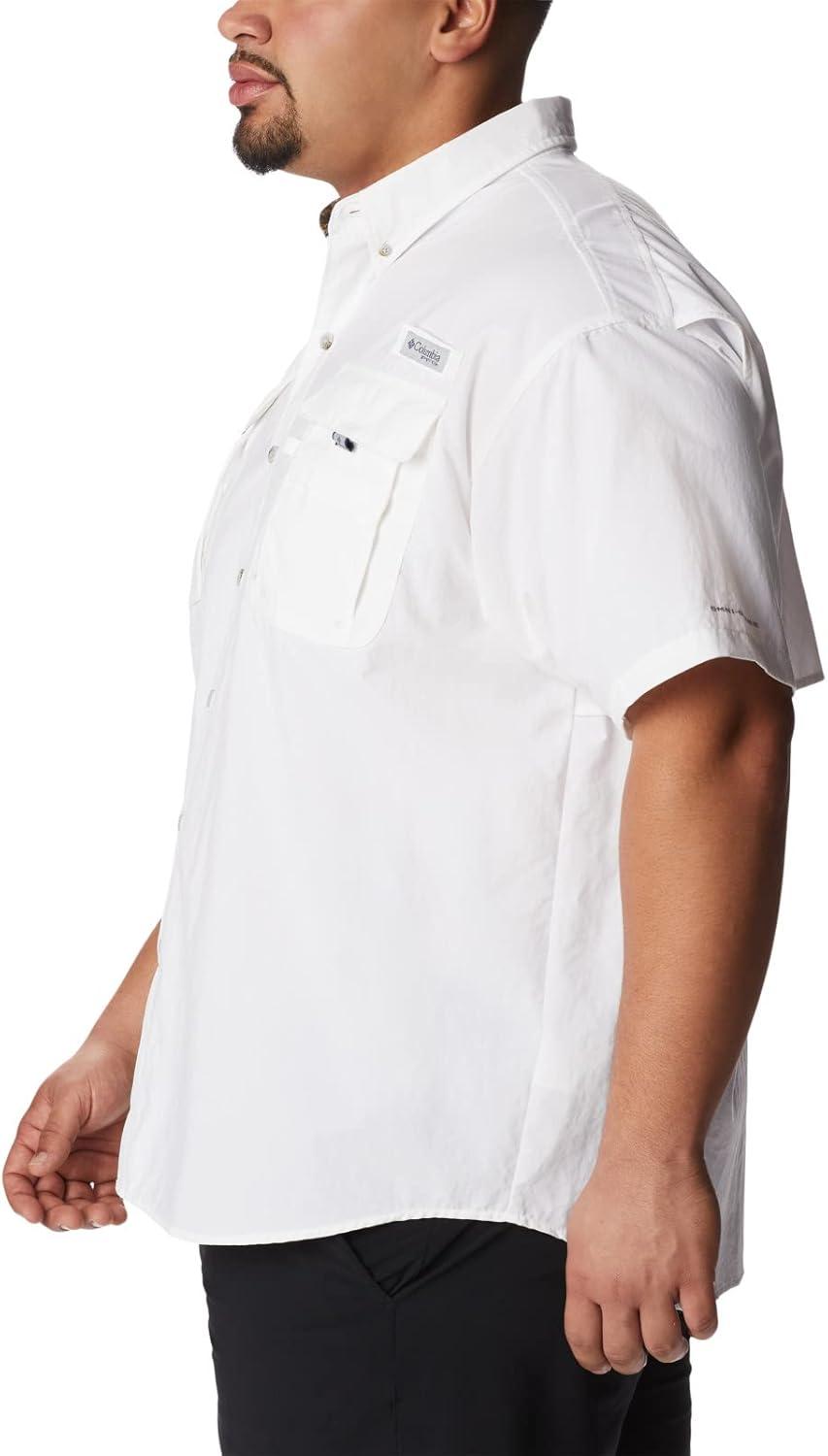 imageColumbia Mens PFG Bahama II Short Sleeve Fishing ShirtWhiteRealtree Edge