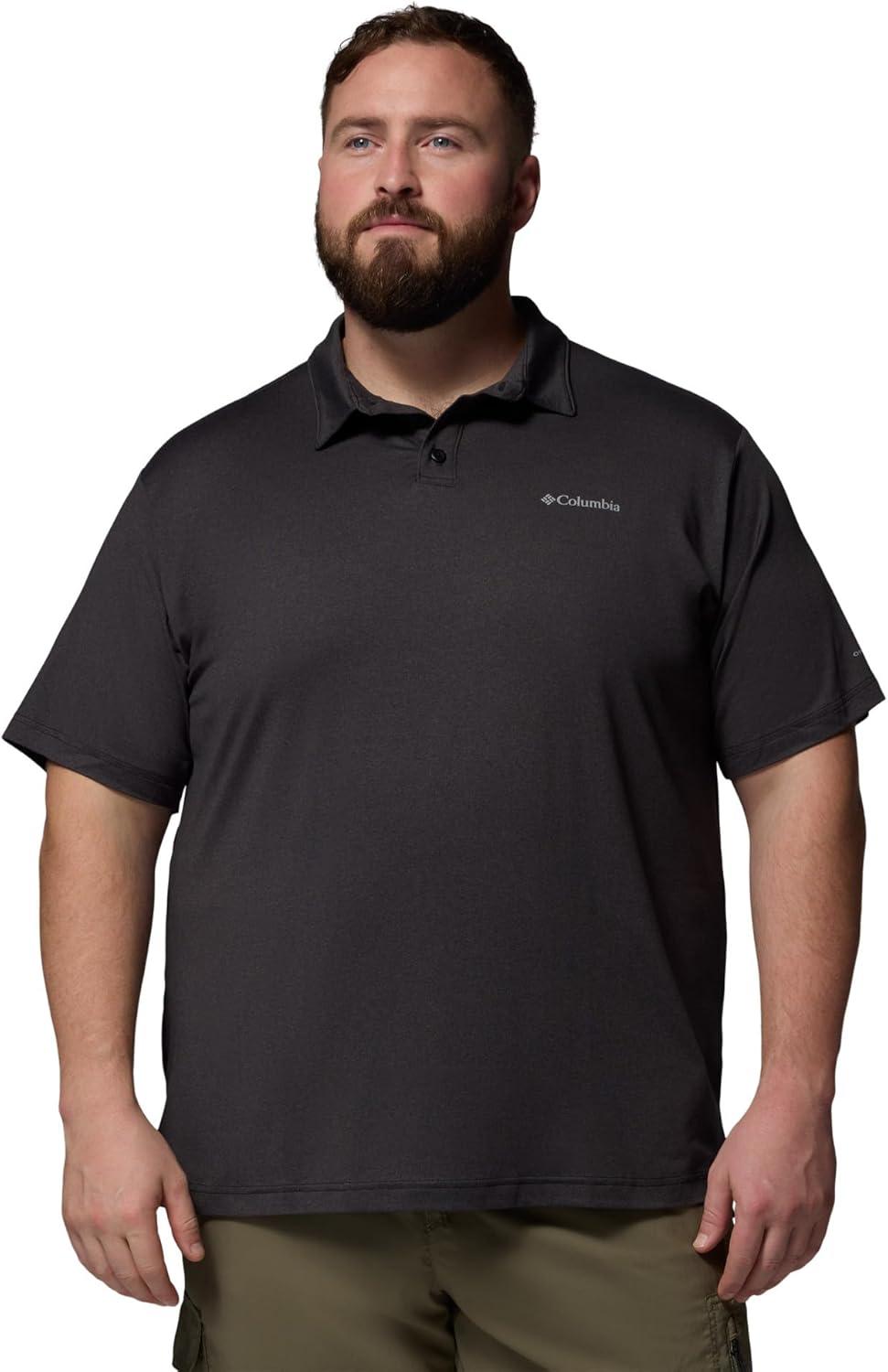 imageColumbia Mens Parsons Point PoloBlack HeatherShark