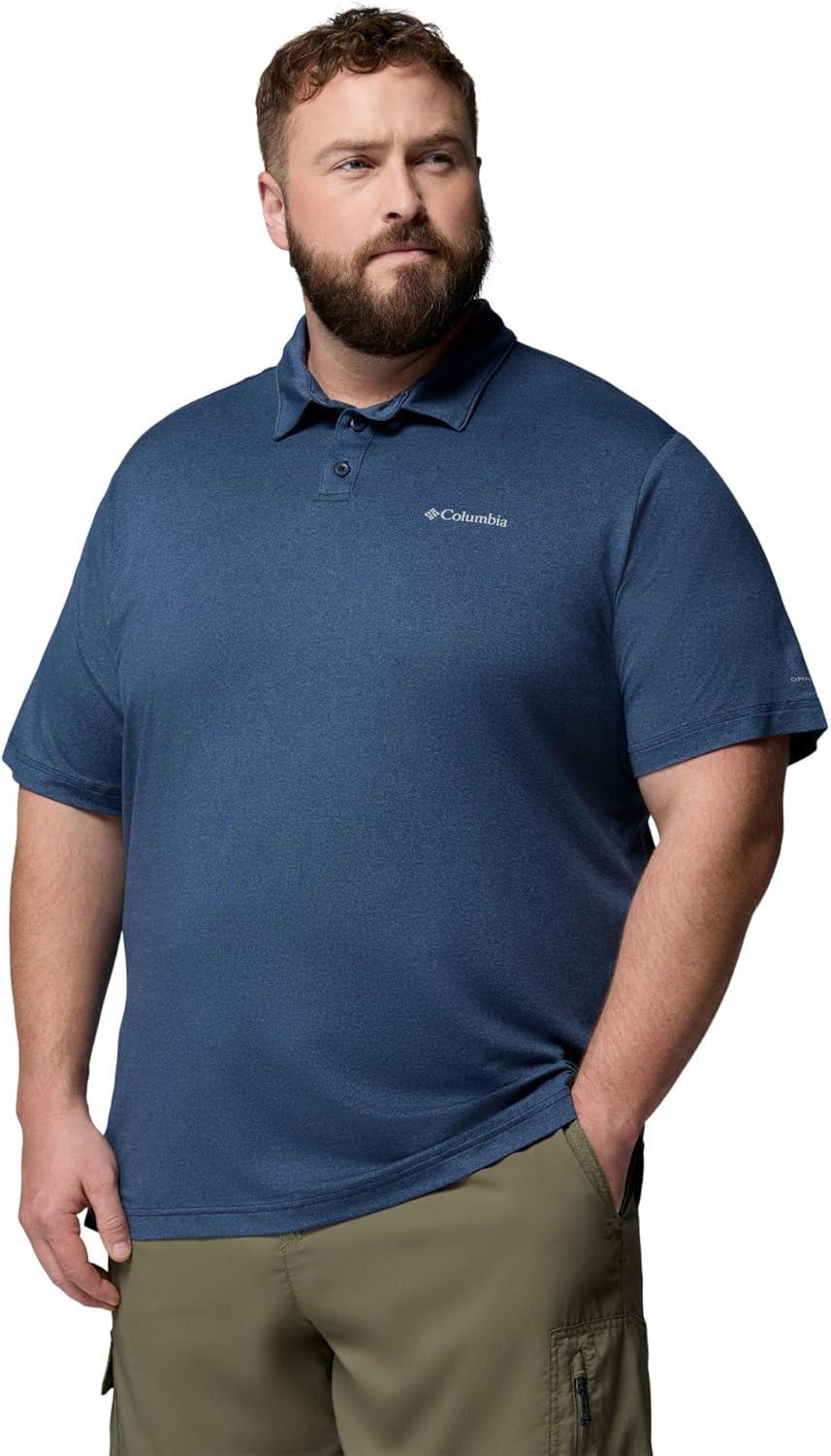 imageColumbia Mens Parsons Point PoloCollegiate NavyHeatherMntn Blue