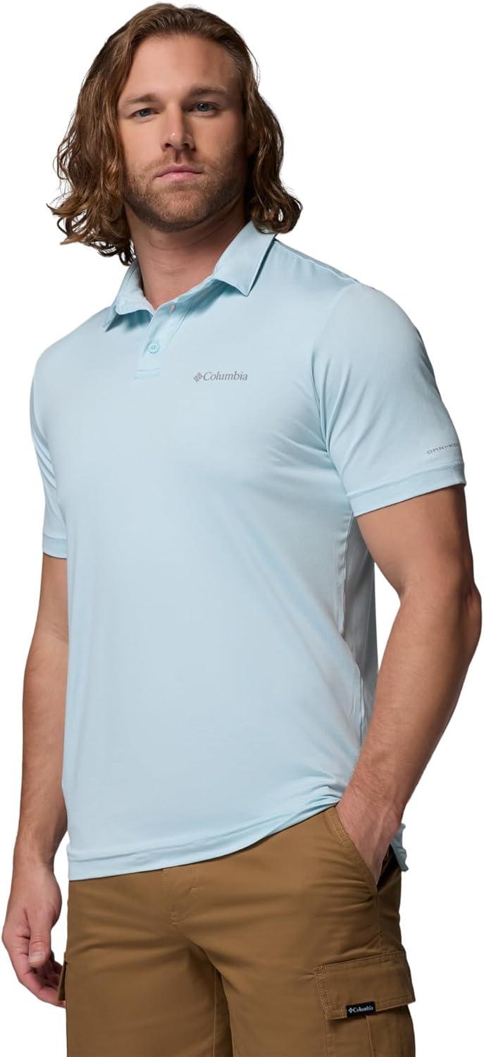 imageColumbia Mens Parsons Point PoloMarine LightHeatherTrnql Blue