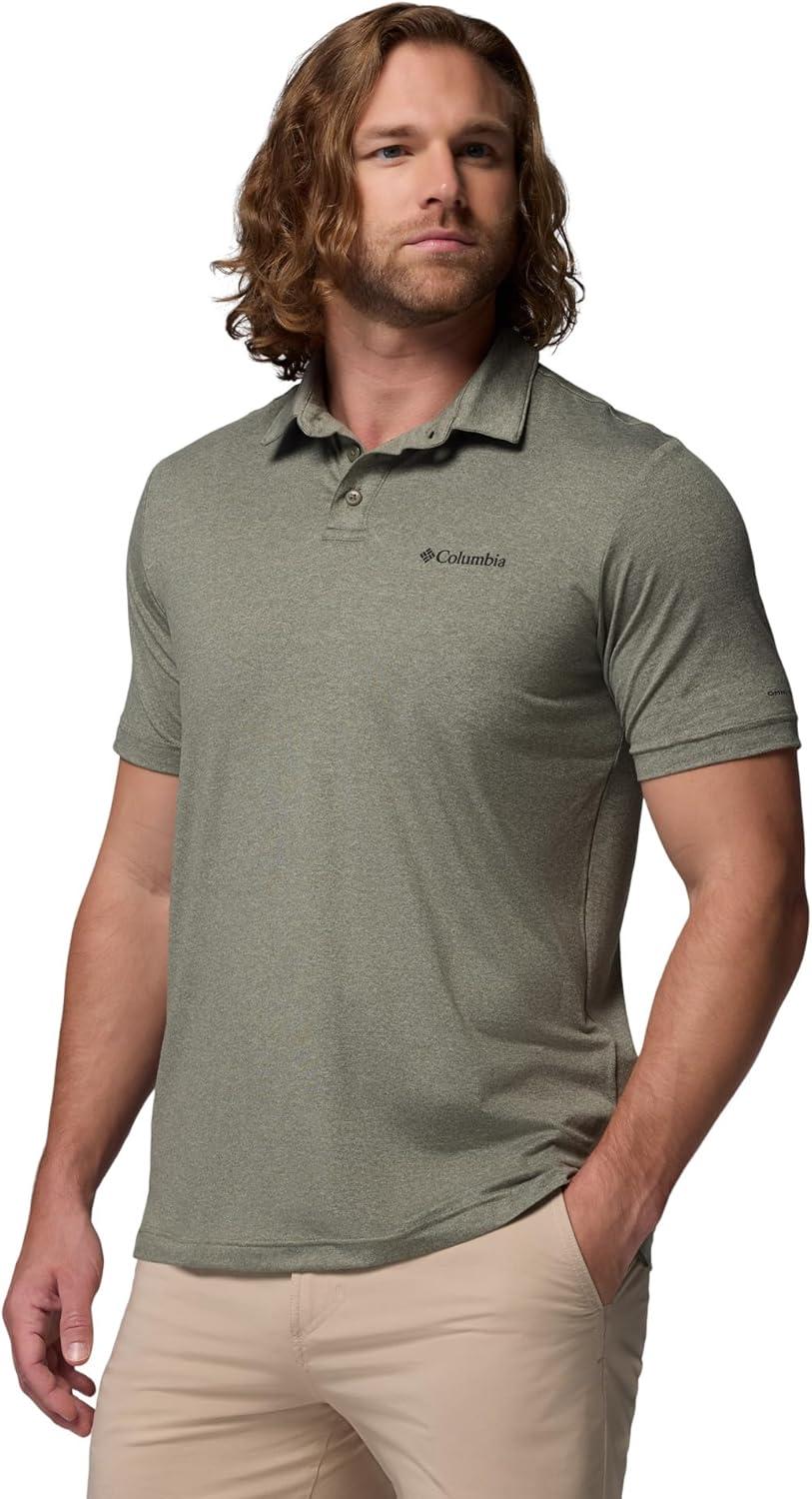 imageColumbia Mens Parsons Point PoloStone GreenHeather