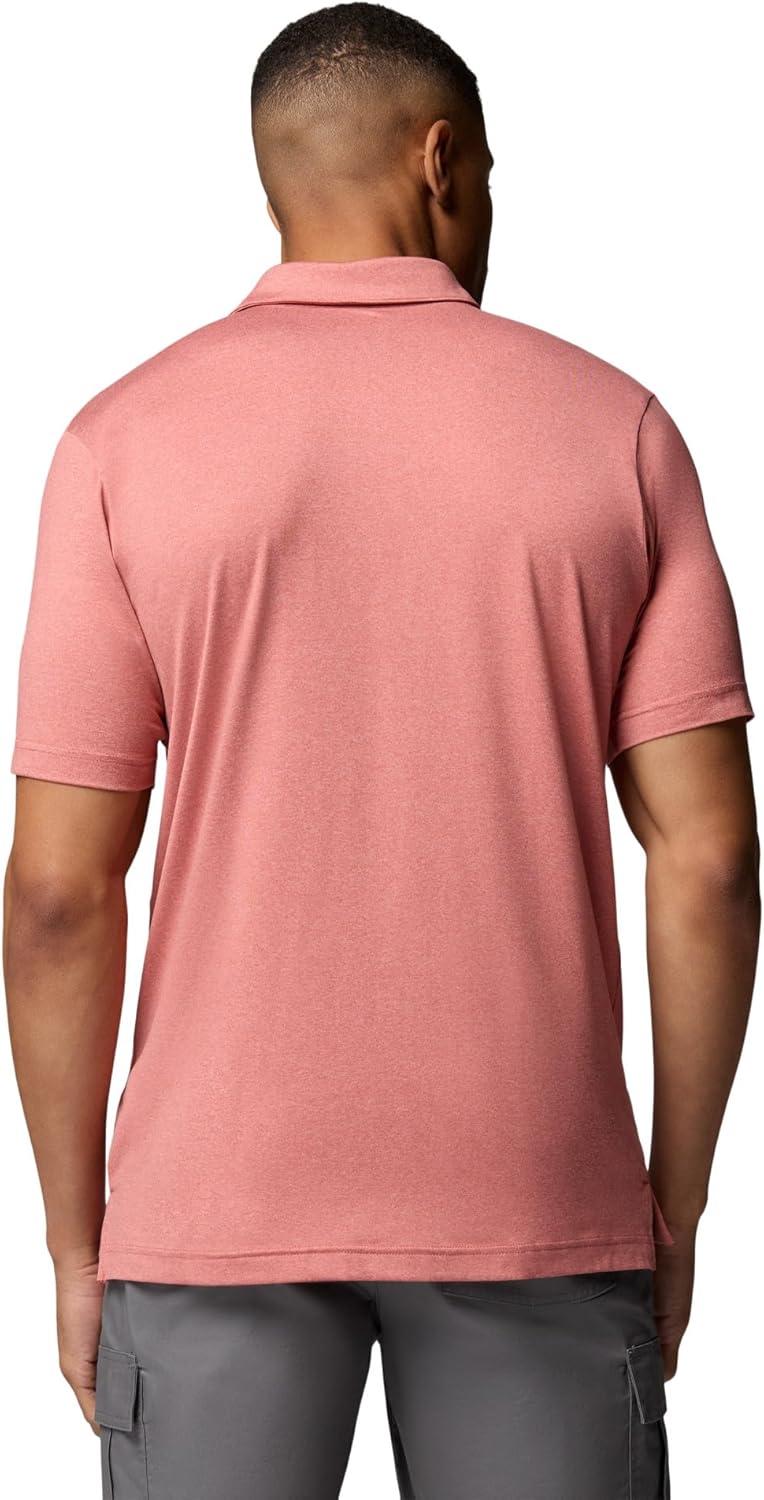 imageColumbia Mens Parsons Point PoloWashed RedHeatherRosewood