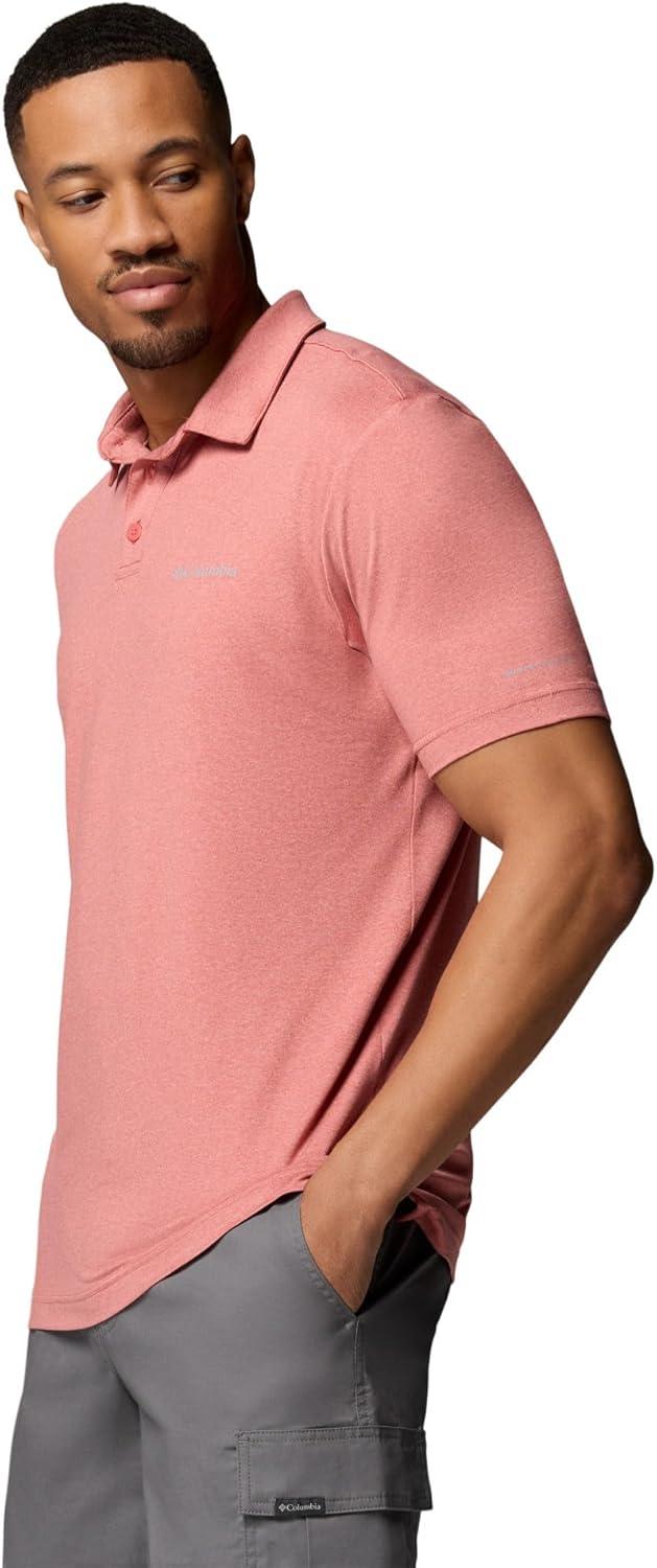 imageColumbia Mens Parsons Point PoloWashed RedHeatherRosewood