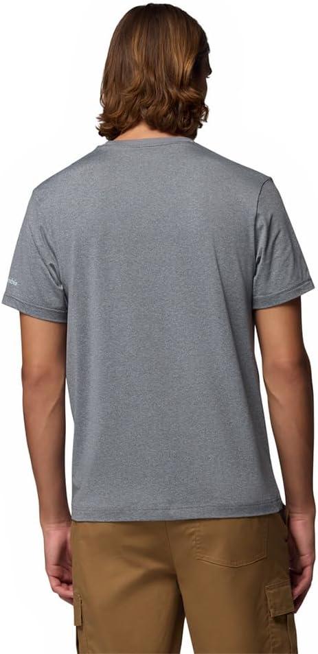 imageColumbia Mens Parsons Point Short Sleeve Graphic TeeCity Grey HeatherPointed Peaks
