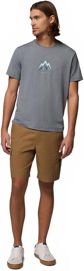 imageColumbia Mens Parsons Point Short Sleeve Graphic TeeCity Grey HeatherPointed Peaks