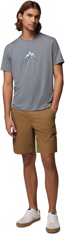 imageColumbia Mens Parsons Point Short Sleeve Graphic TeeCity Grey HeatherPointed Peaks