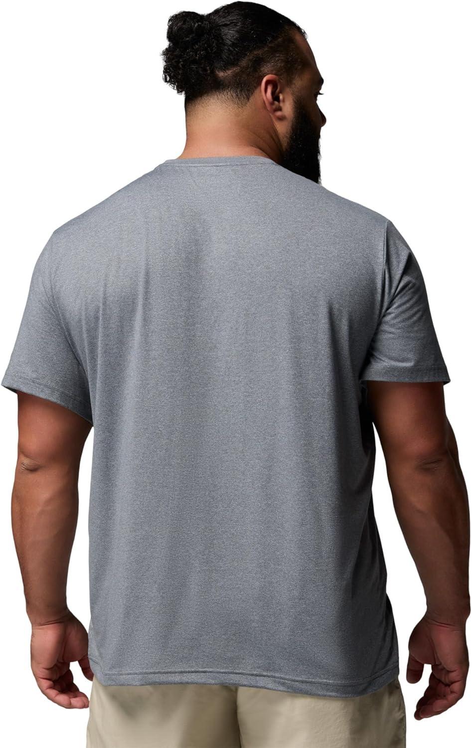 imageColumbia Mens Parsons Point Short Sleeve Graphic TeeCity Grey HeatherRetro Roamer