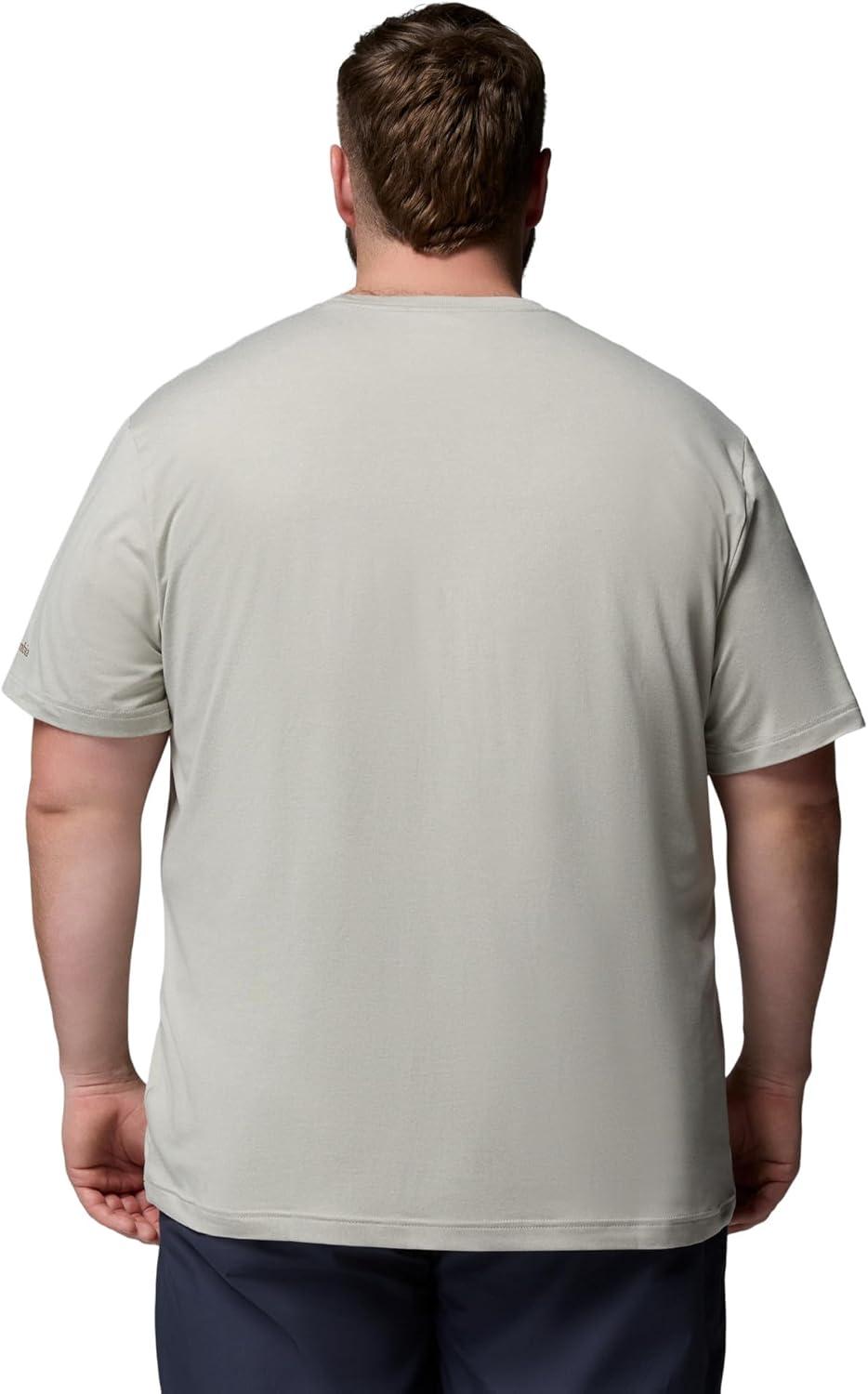 imageColumbia Mens Parsons Point Short Sleeve Graphic TeeDark Stone HeatherRetro Roamer