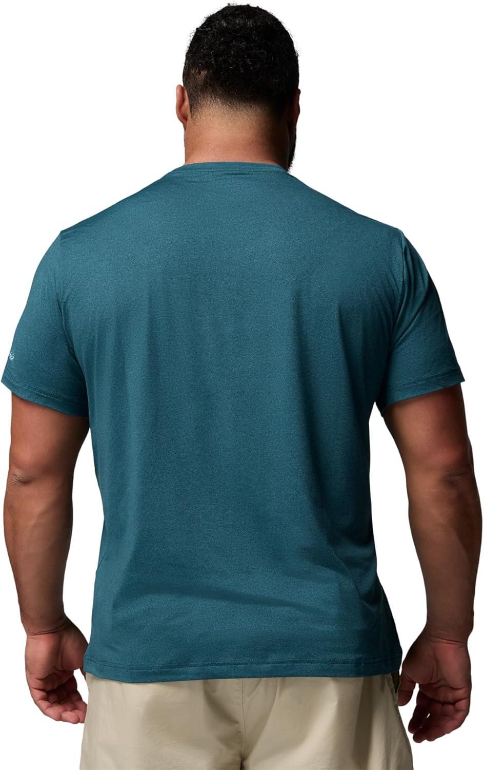 imageColumbia Mens Parsons Point Short Sleeve Graphic TeeEverblue HeatherBadge Label