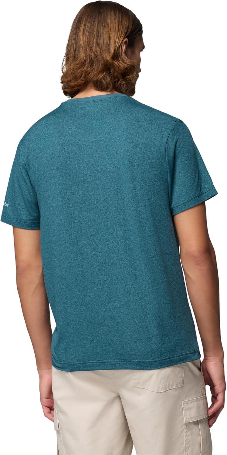 imageColumbia Mens Parsons Point Short Sleeve Graphic TeeEverblue HeatherBadge Label