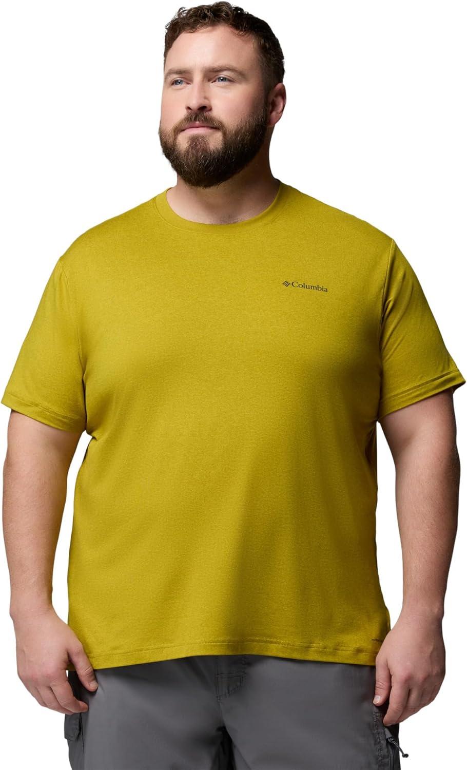 imageColumbia Mens Parsons Point Short Sleeve Logo TeeAntique MossHeather