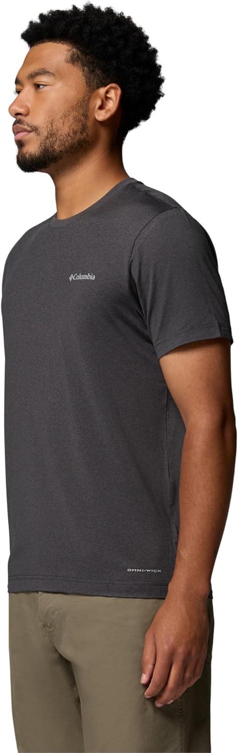 imageColumbia Mens Parsons Point Short Sleeve Logo TeeBlackHeather