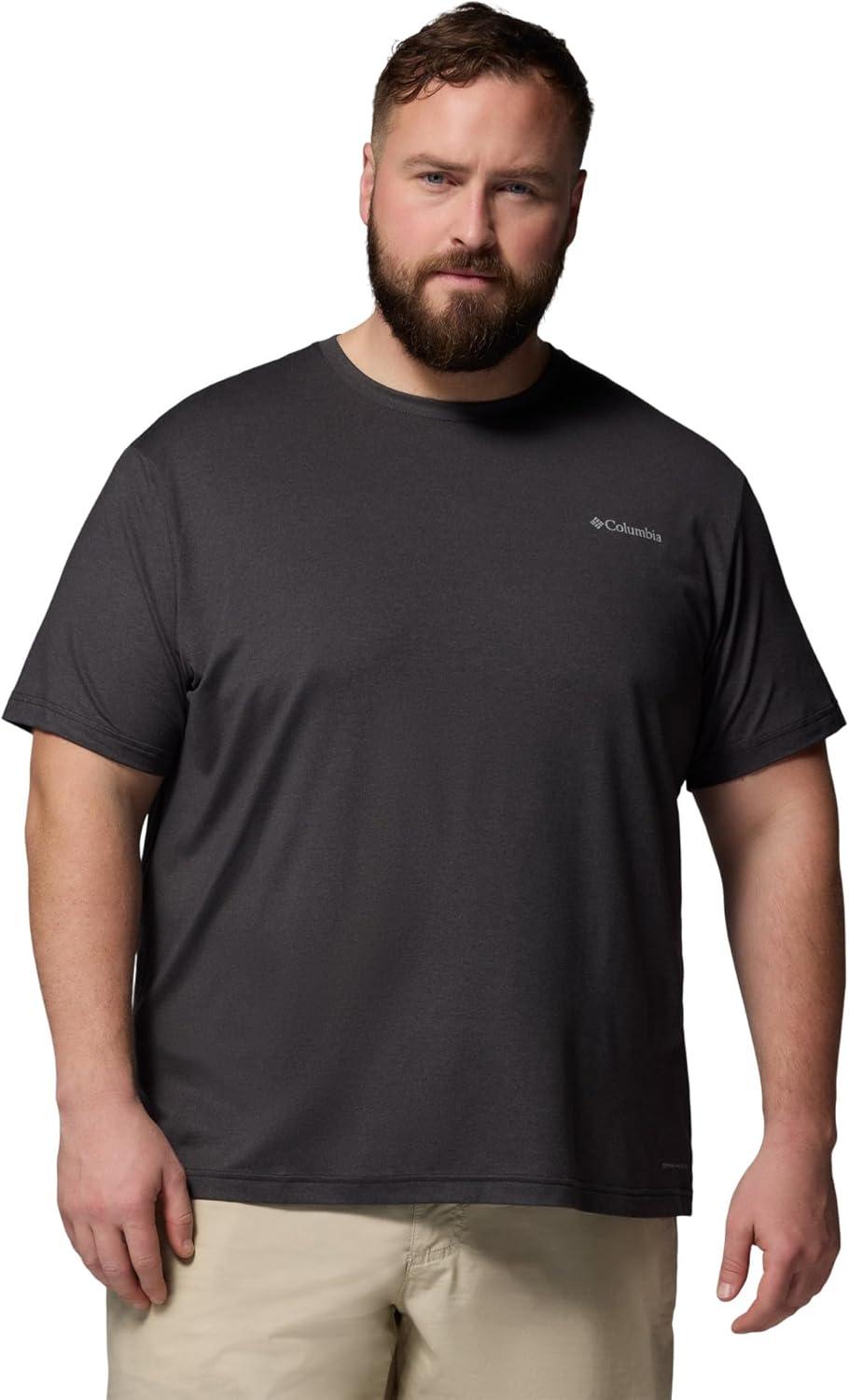 imageColumbia Mens Parsons Point Short Sleeve Logo TeeBlackHeather