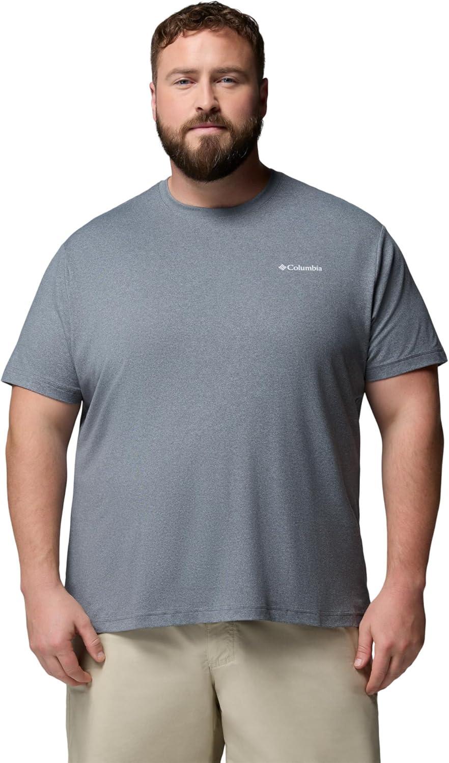 imageColumbia Mens Parsons Point Short Sleeve Logo TeeCity GreyHeather