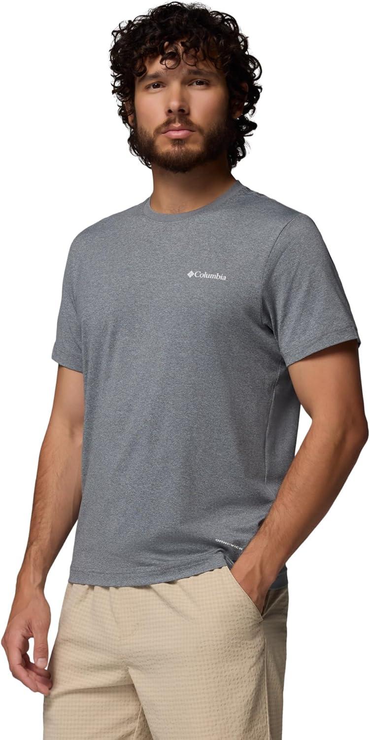 imageColumbia Mens Parsons Point Short Sleeve Logo TeeCity GreyHeather