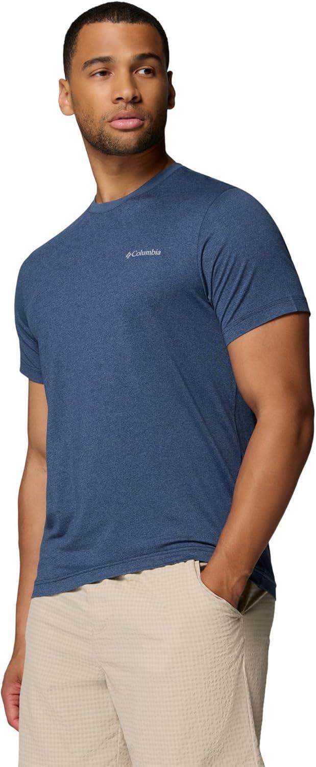 imageColumbia Mens Parsons Point Short Sleeve Logo TeeCollegiate NavyHeather