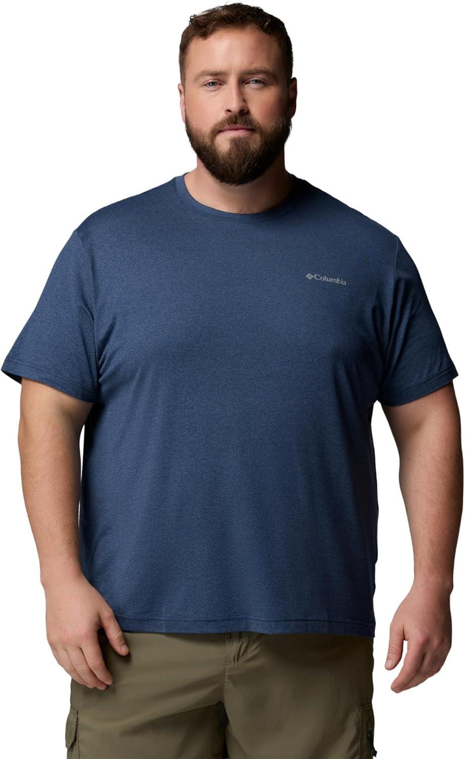 imageColumbia Mens Parsons Point Short Sleeve Logo TeeCollegiate NavyHeather
