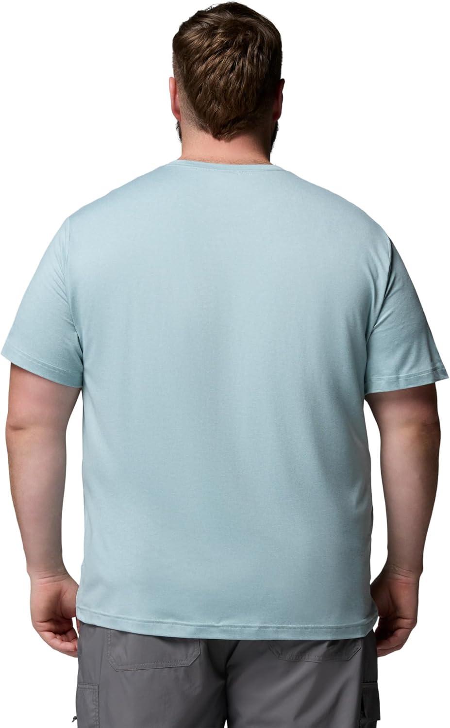 imageColumbia Mens Parsons Point Short Sleeve Logo TeeMarine LightHeather