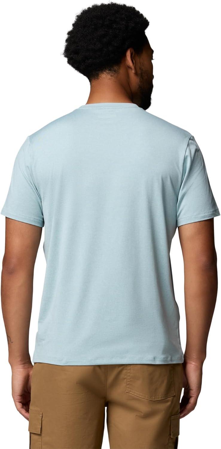 imageColumbia Mens Parsons Point Short Sleeve Logo TeeMarine LightHeather