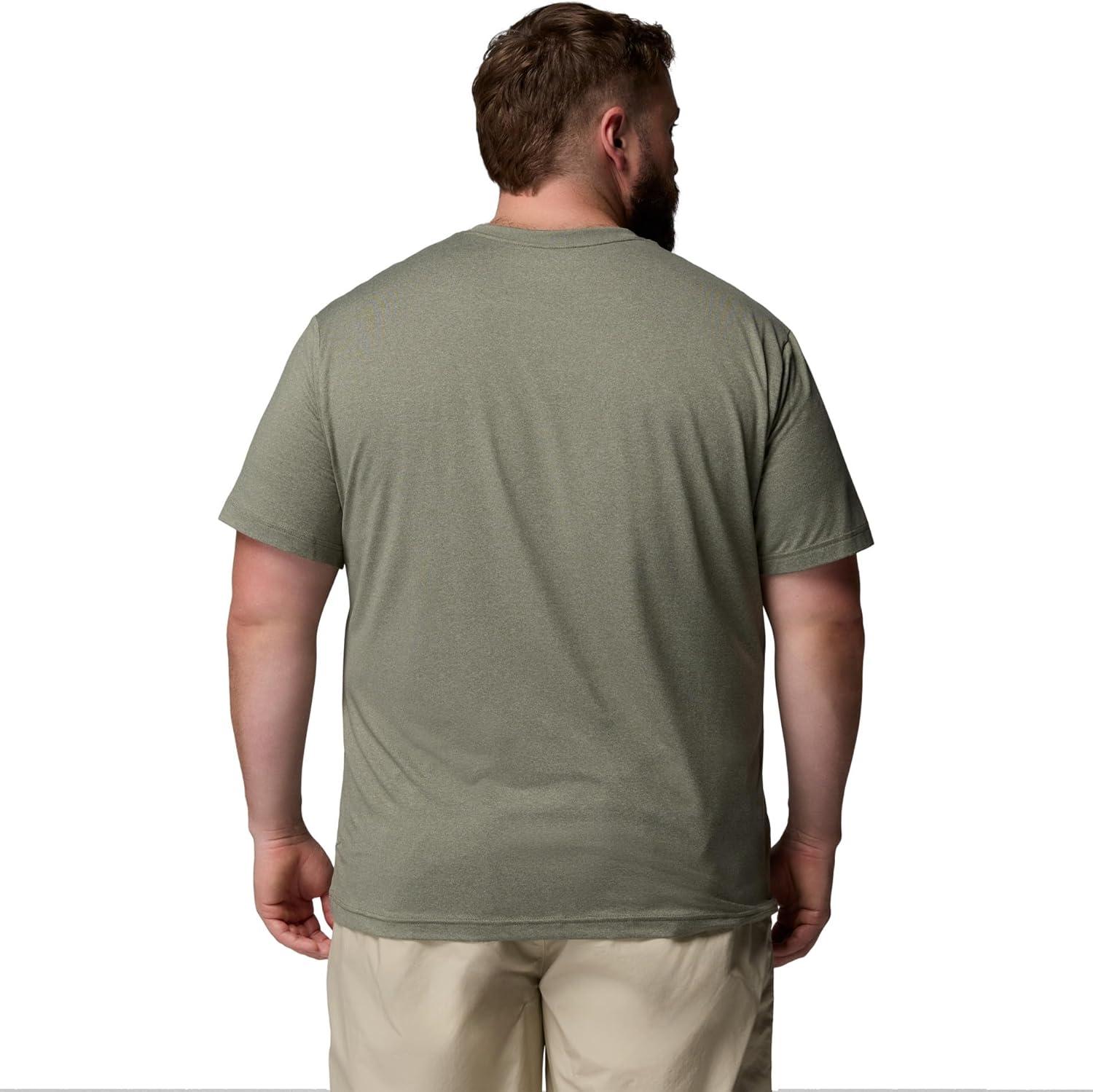 imageColumbia Mens Parsons Point Short Sleeve Logo TeeStone GreenHeather