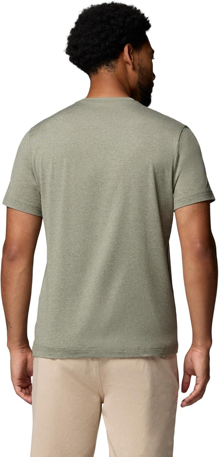 imageColumbia Mens Parsons Point Short Sleeve Logo TeeStone GreenHeather