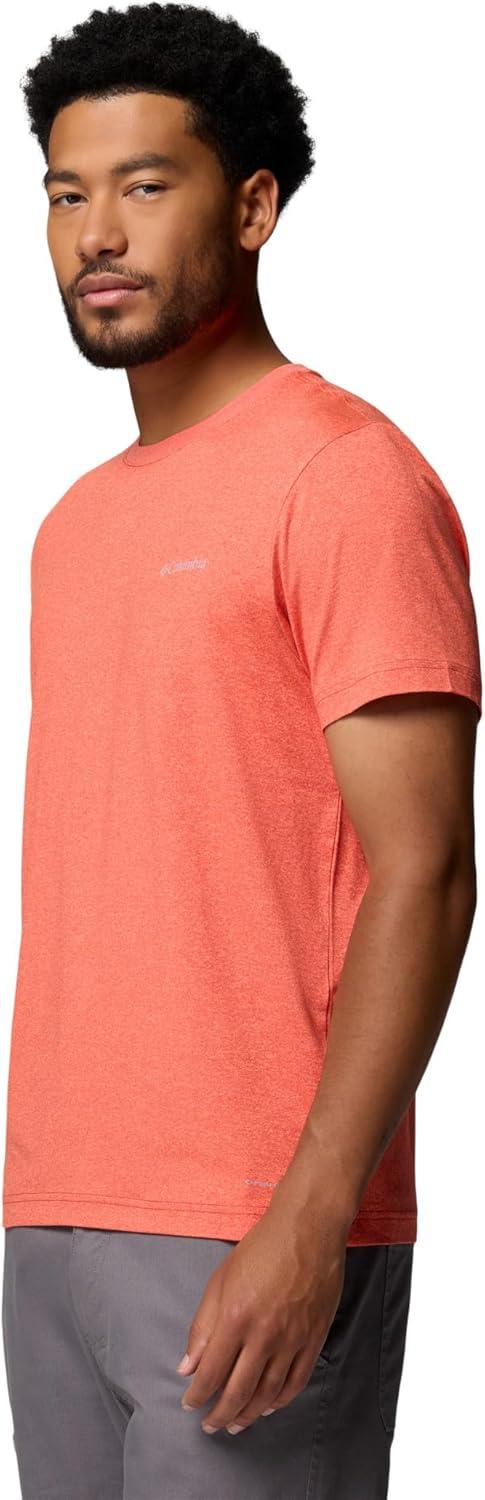 imageColumbia Mens Parsons Point Short Sleeve Logo TeeSuper SonicHeather