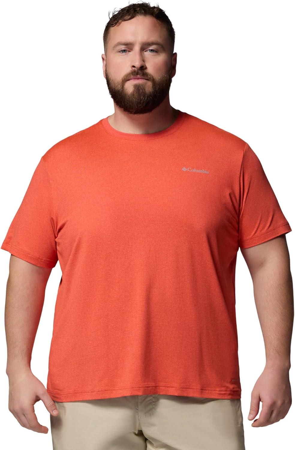 imageColumbia Mens Parsons Point Short Sleeve Logo TeeSuper SonicHeather