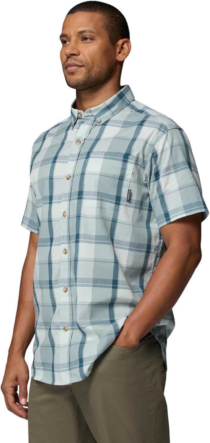 imageColumbia Mens Rapid Rivers II Short Sleeve ShirtCrushed BlueBase Plaid