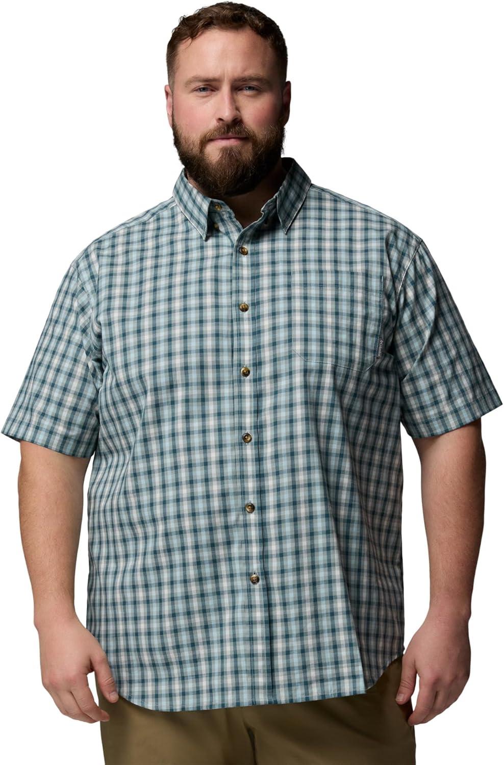 imageColumbia Mens Rapid Rivers II Short Sleeve ShirtCrushed BlueRapid Rivers Gingham