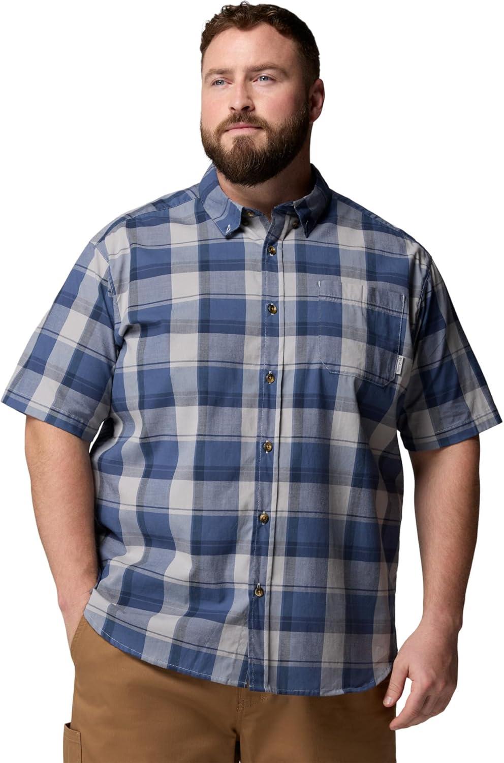 imageColumbia Mens Rapid Rivers II Short Sleeve ShirtDark MountainBase Plaid