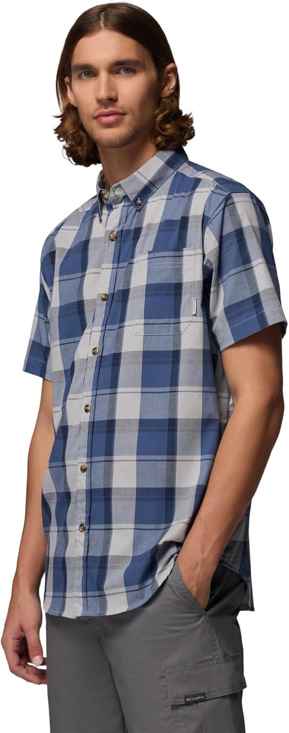 imageColumbia Mens Rapid Rivers II Short Sleeve ShirtDark MountainBase Plaid