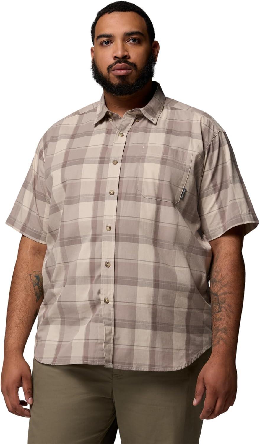 imageColumbia Mens Rapid Rivers II Short Sleeve ShirtFlint GreyBase Plaid