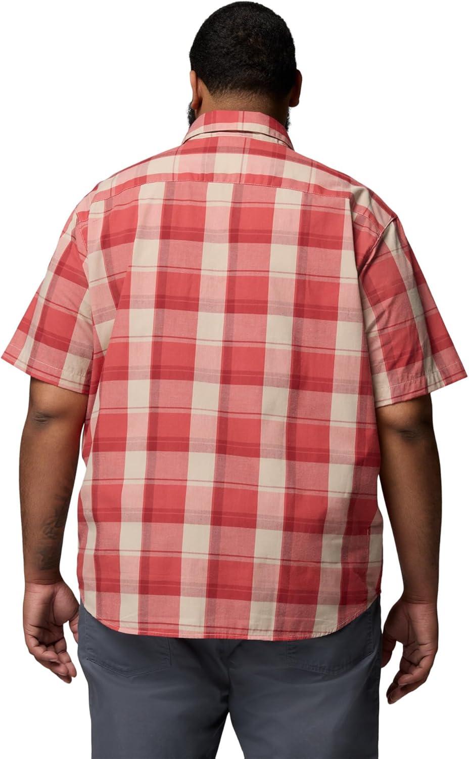imageColumbia Mens Rapid Rivers II Short Sleeve ShirtWashed RedBase Plaid