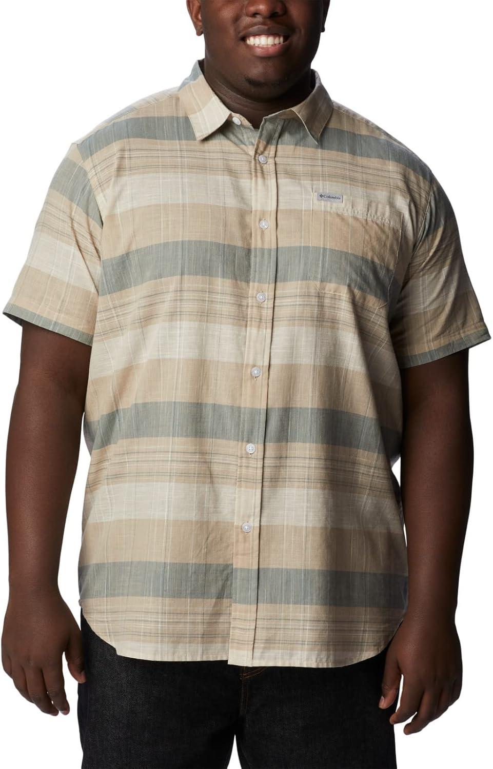 imageColumbia Mens Rapid Rivers Novelty Short SleeveAncient Fossil Scattered Stripe