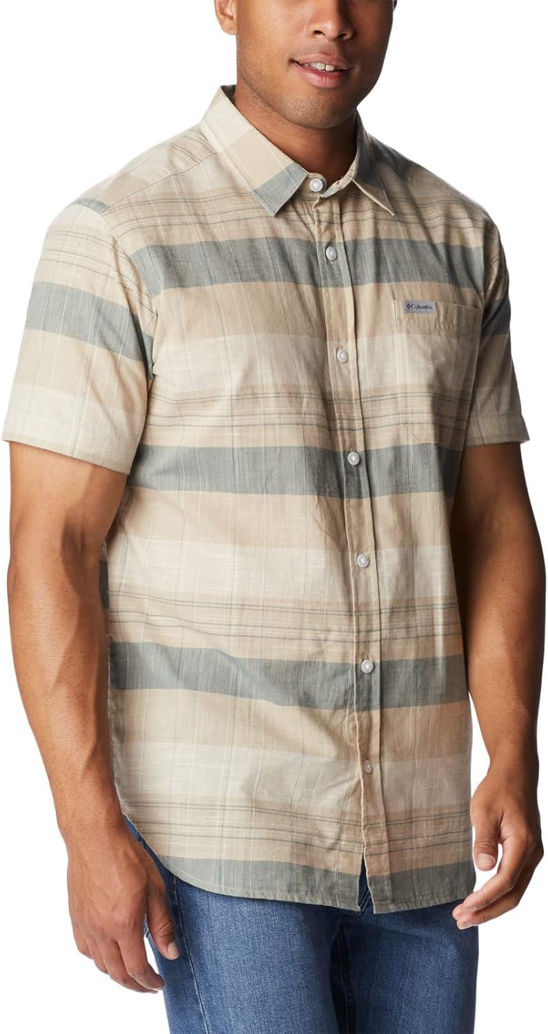 imageColumbia Mens Rapid Rivers Novelty Short SleeveAncient Fossil Scattered Stripe