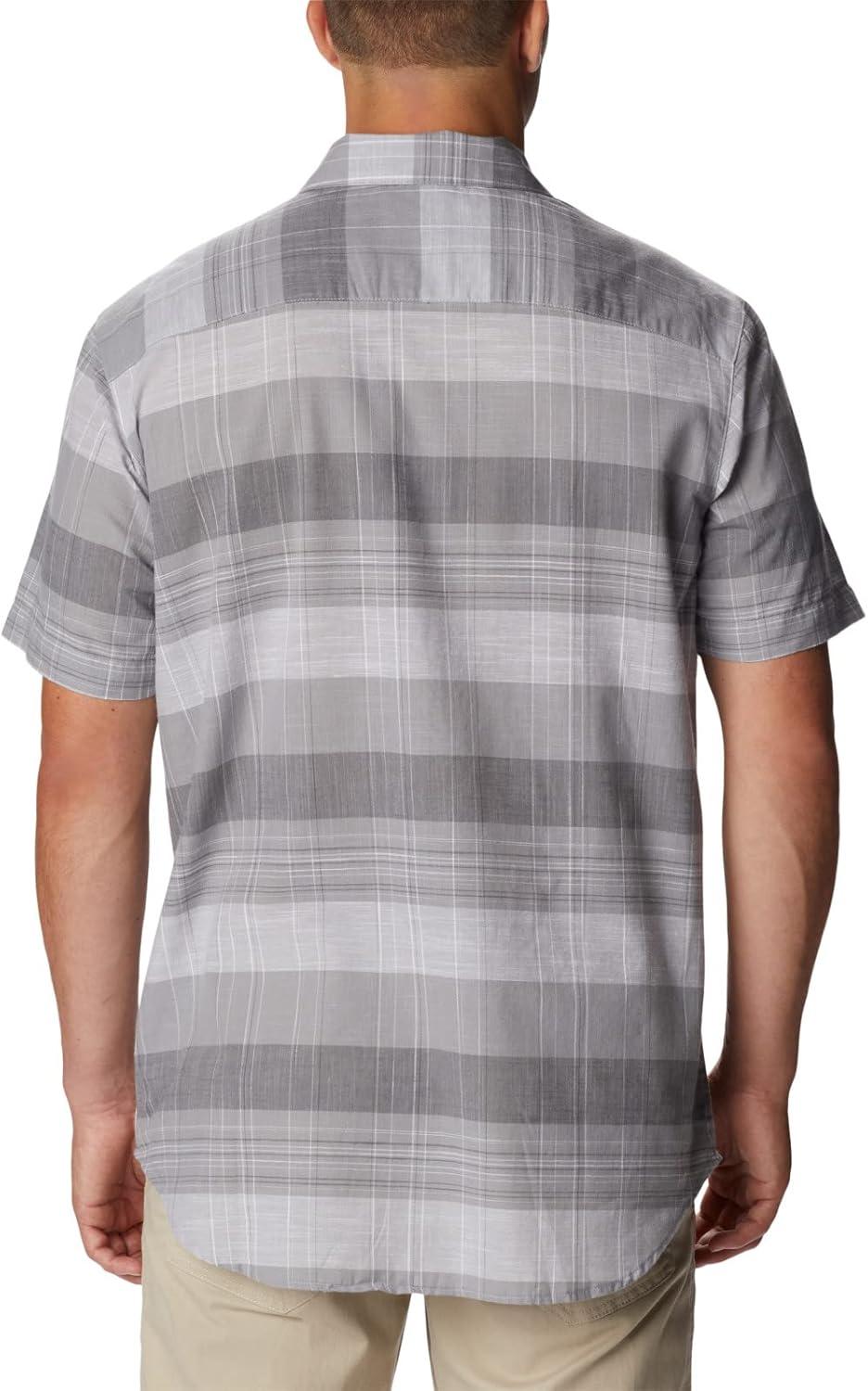 imageColumbia Mens Rapid Rivers Novelty Short SleeveColumbia Grey Scattered Stripe