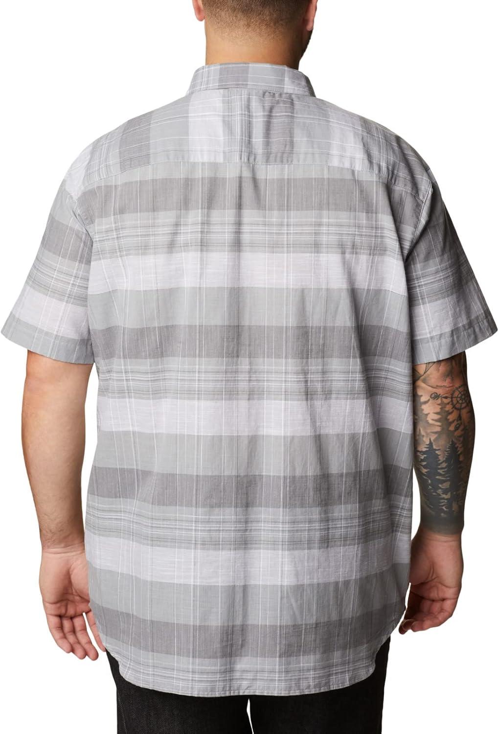 imageColumbia Mens Rapid Rivers Novelty Short SleeveColumbia Grey Scattered Stripe