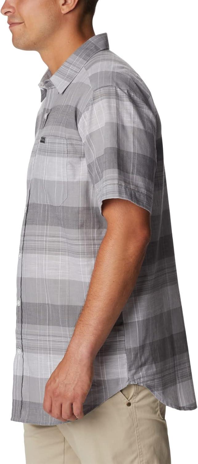 imageColumbia Mens Rapid Rivers Novelty Short SleeveColumbia Grey Scattered Stripe