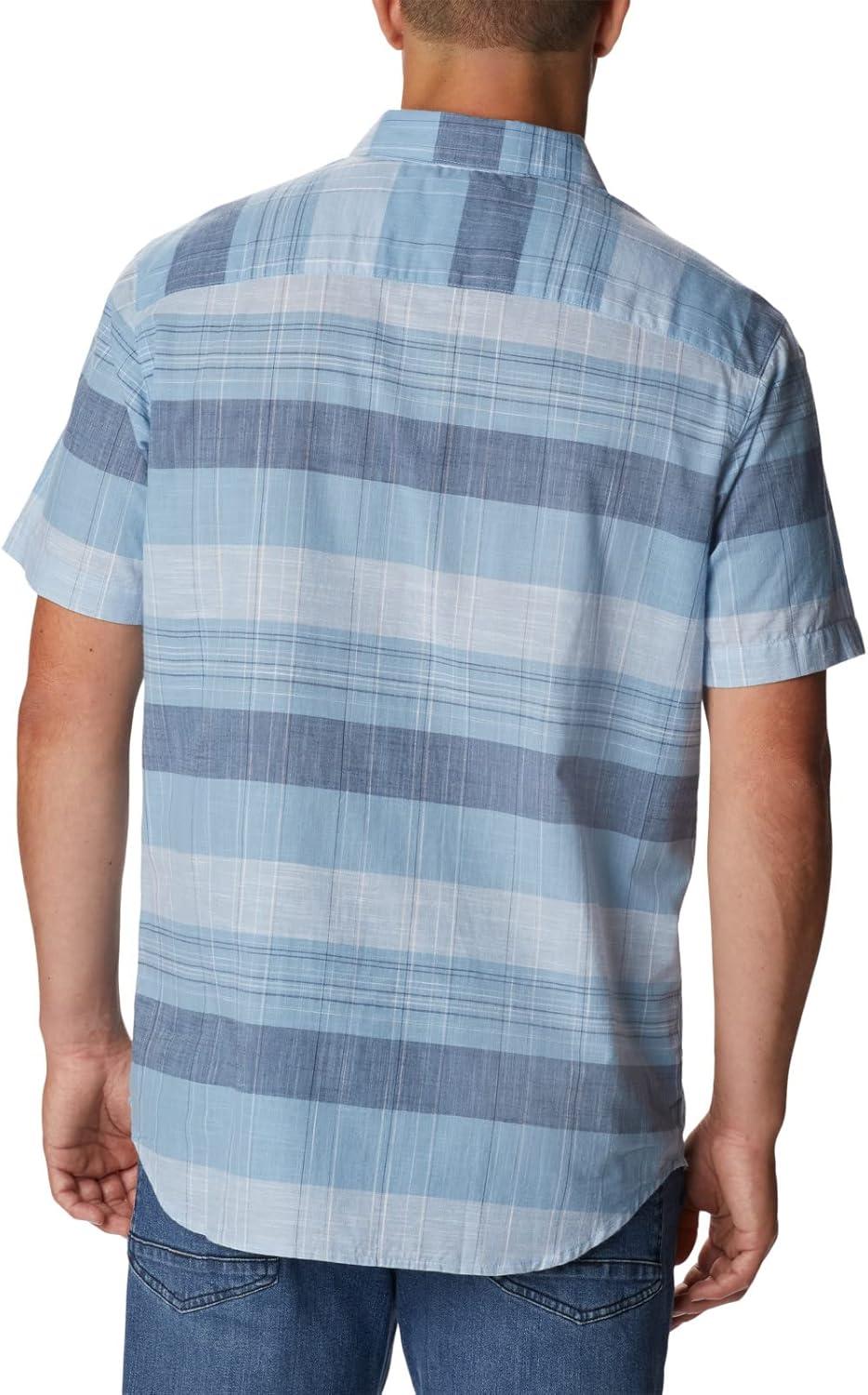 imageColumbia Mens Rapid Rivers Novelty Short SleeveJet Stream Scattered Stripe