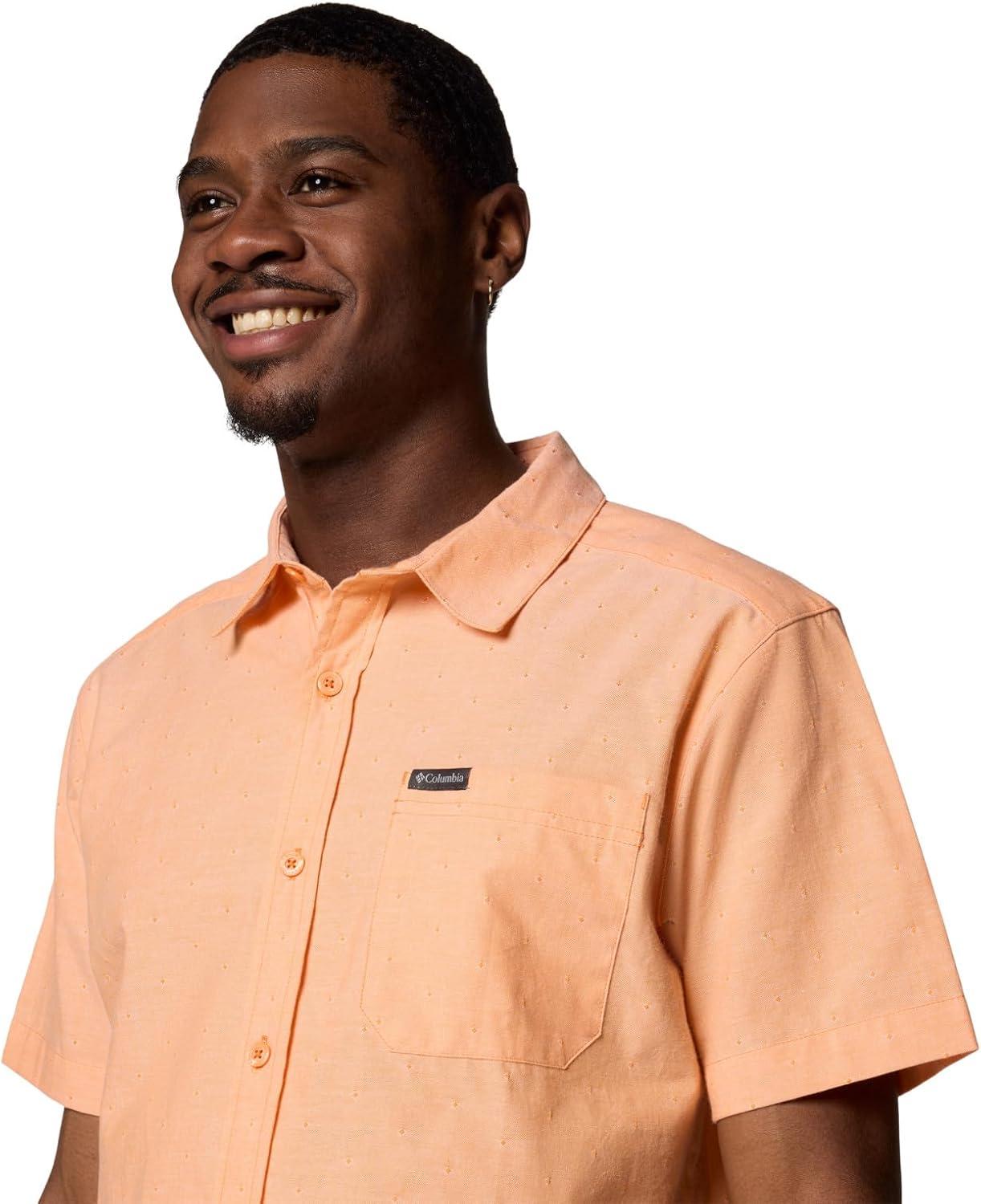 imageColumbia Mens Rapid Rivers Novelty Short SleeveKoi Diamond Dobby Chambray