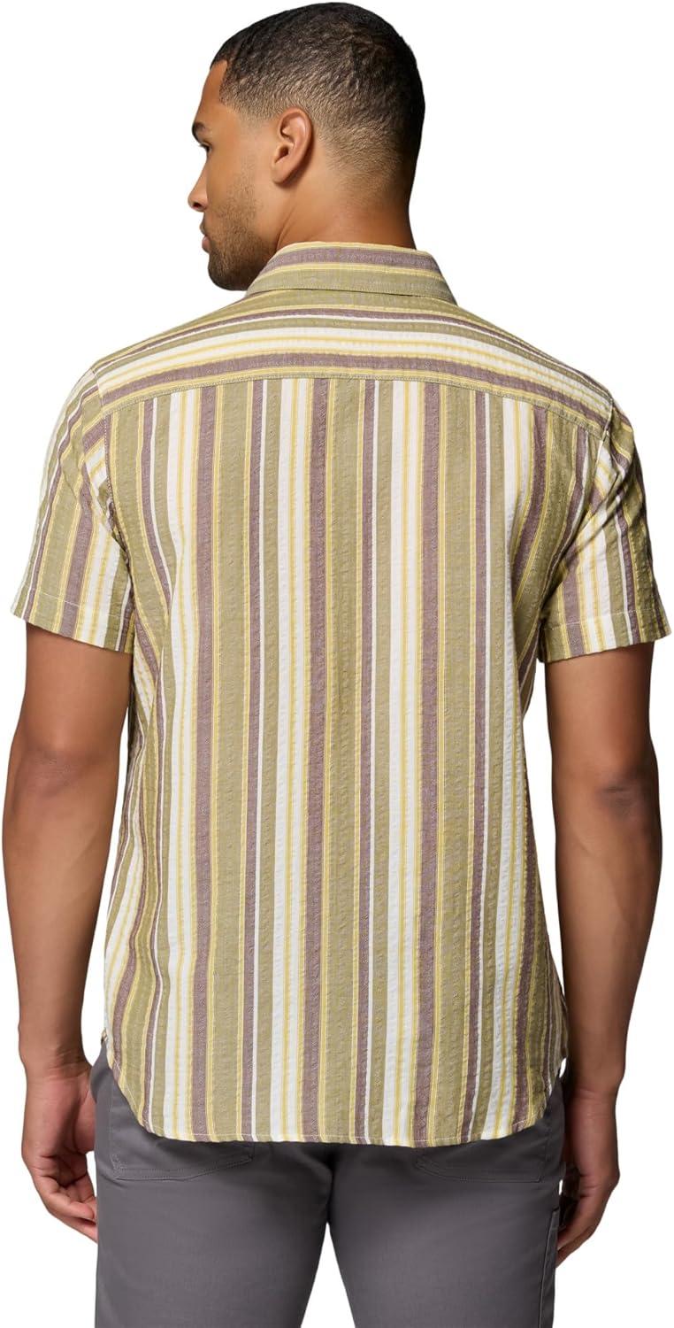 imageColumbia Mens Rapid Rivers Novelty Short SleeveMossy GreenIsle Stripe