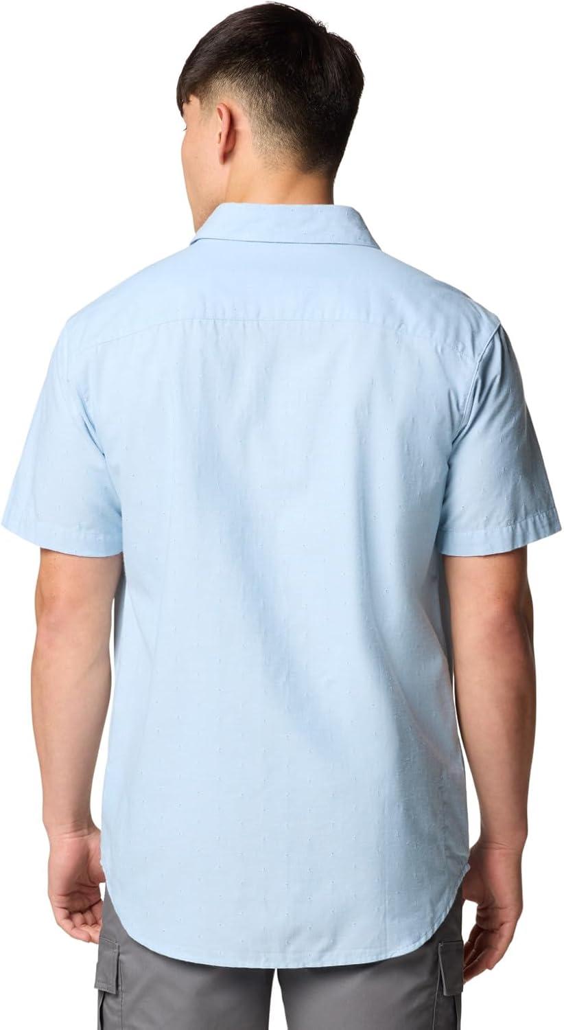 imageColumbia Mens Rapid Rivers Novelty Short SleeveRipple Blue Diamond Dobby Chambray