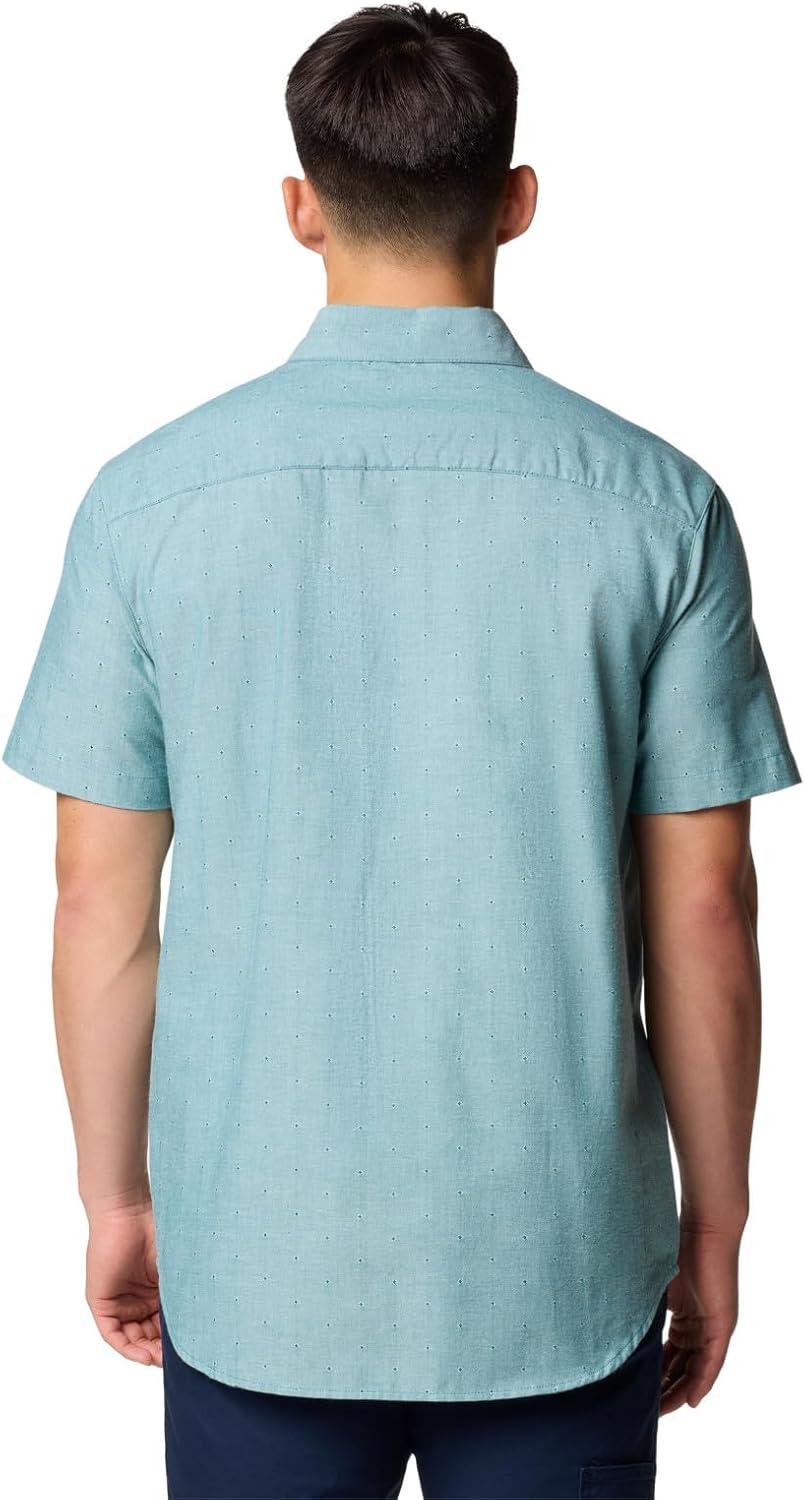 imageColumbia Mens Rapid Rivers Novelty Short SleeveRiver Blue Diamond Dobby Chambray