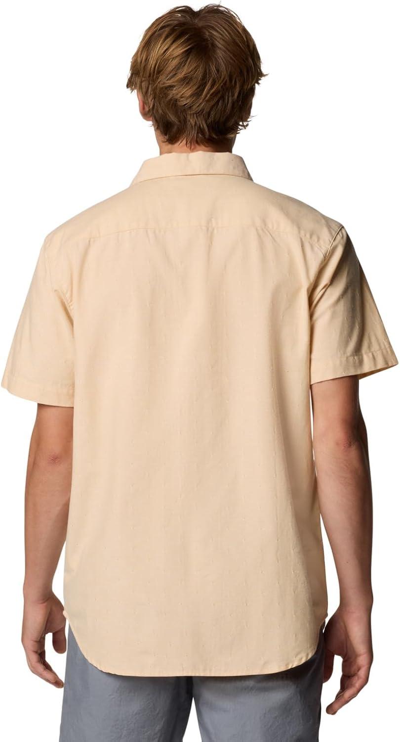 imageColumbia Mens Rapid Rivers Novelty Short SleeveSand Dune Diamond Dobby Chambray