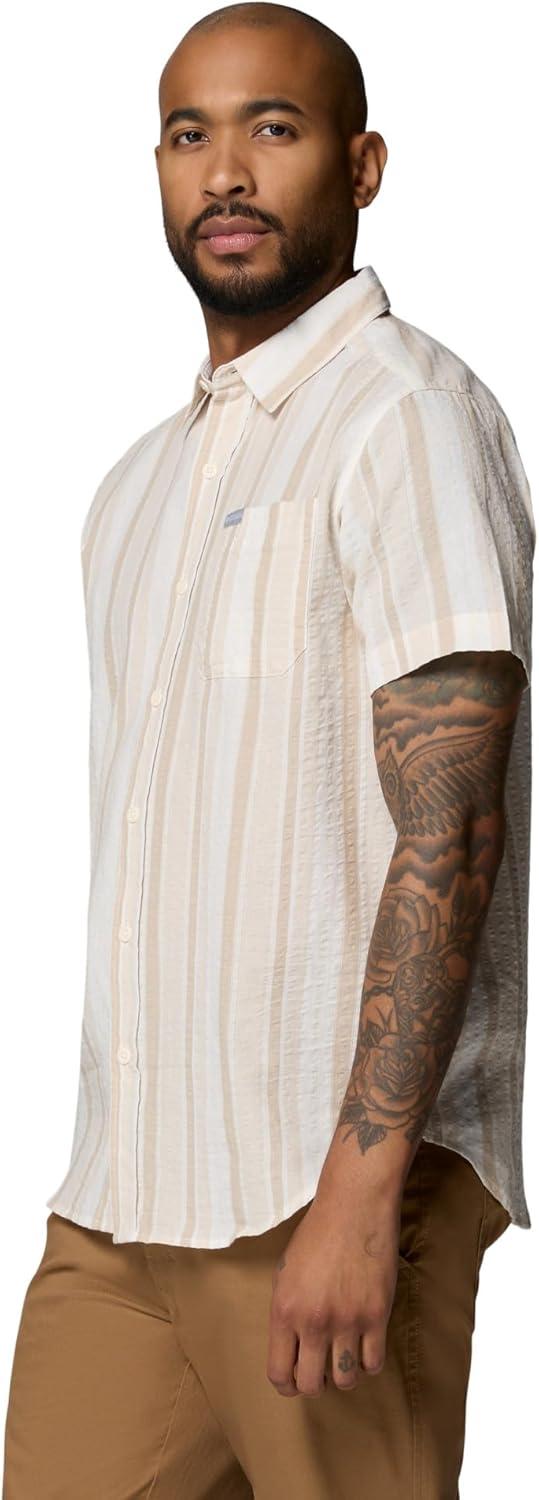 imageColumbia Mens Rapid Rivers Novelty Short SleeveSea SaltIsle Stripe