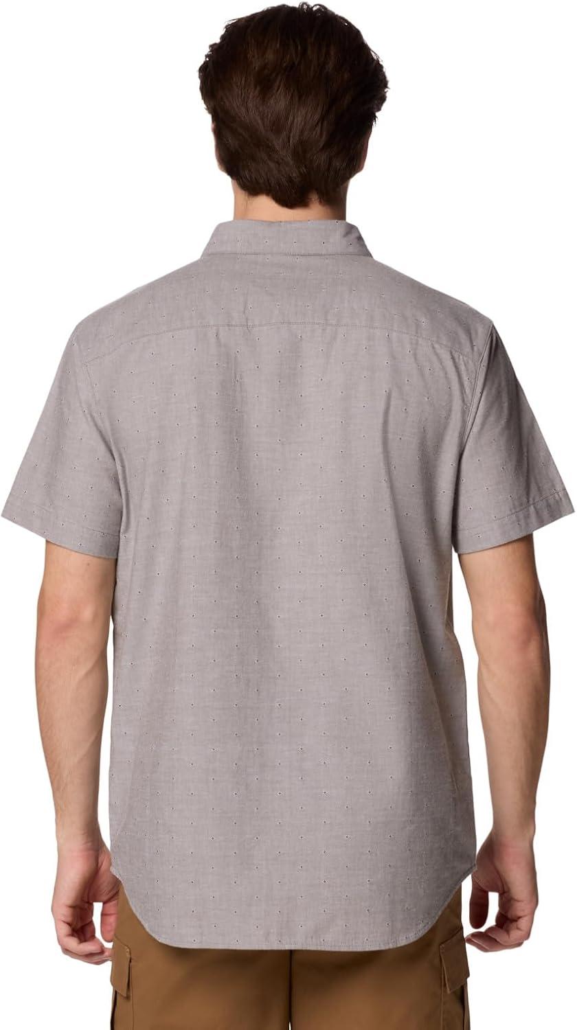 imageColumbia Mens Rapid Rivers Novelty Short SleeveStone Green Diamond Dobby Chambray