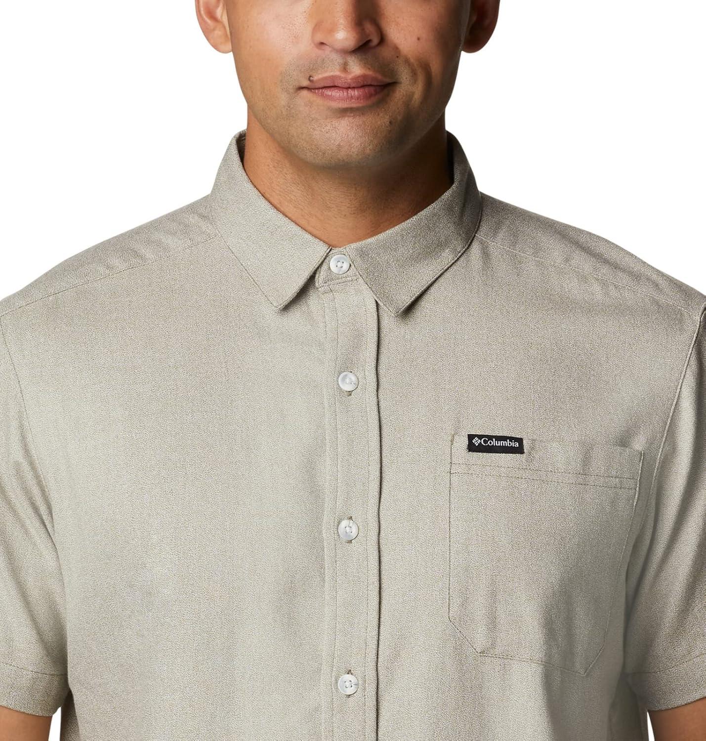 imageColumbia Mens Rapid Rivers Novelty Short SleeveStone GreenSavory